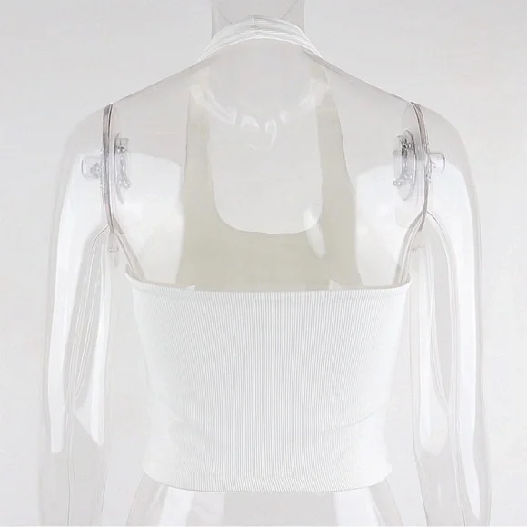 Rib Knit Halter Top - Picture 4 of 7